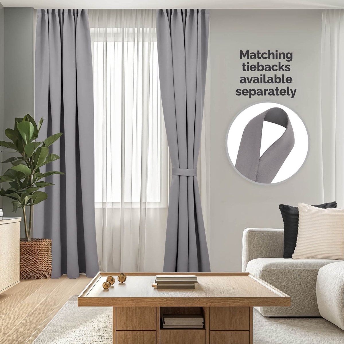 VERDUNKELUNGSVORHÄNGE mit Kräuselband -