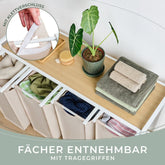 WÄSCHEKORB mit Metall - Rahme - Ablage & Beinen + 4 Verschiedenen Designs -