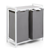 WÄSCHEKORB mit Metall - Rahme - Ablage & Beinen + 4 Verschiedenen Designs -