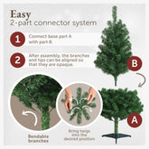 WEIHNACHTSBAUM - künstlich mit naturgetreuen PVC - Nadeln -