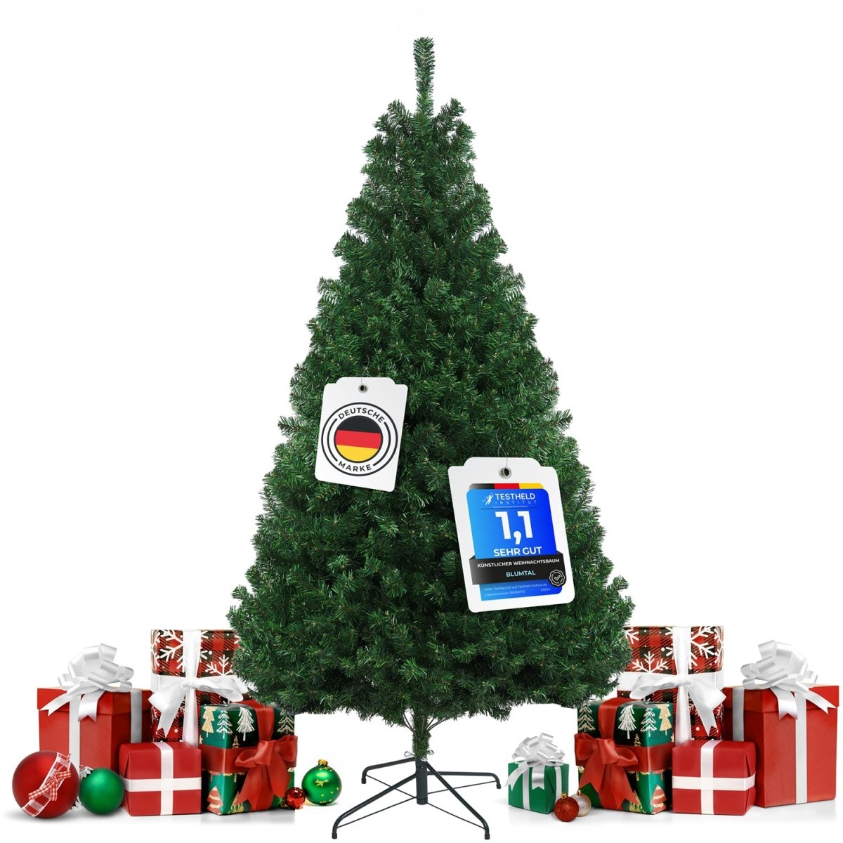 WEIHNACHTSBAUM - künstlich mit naturgetreuen PVC - Nadeln -