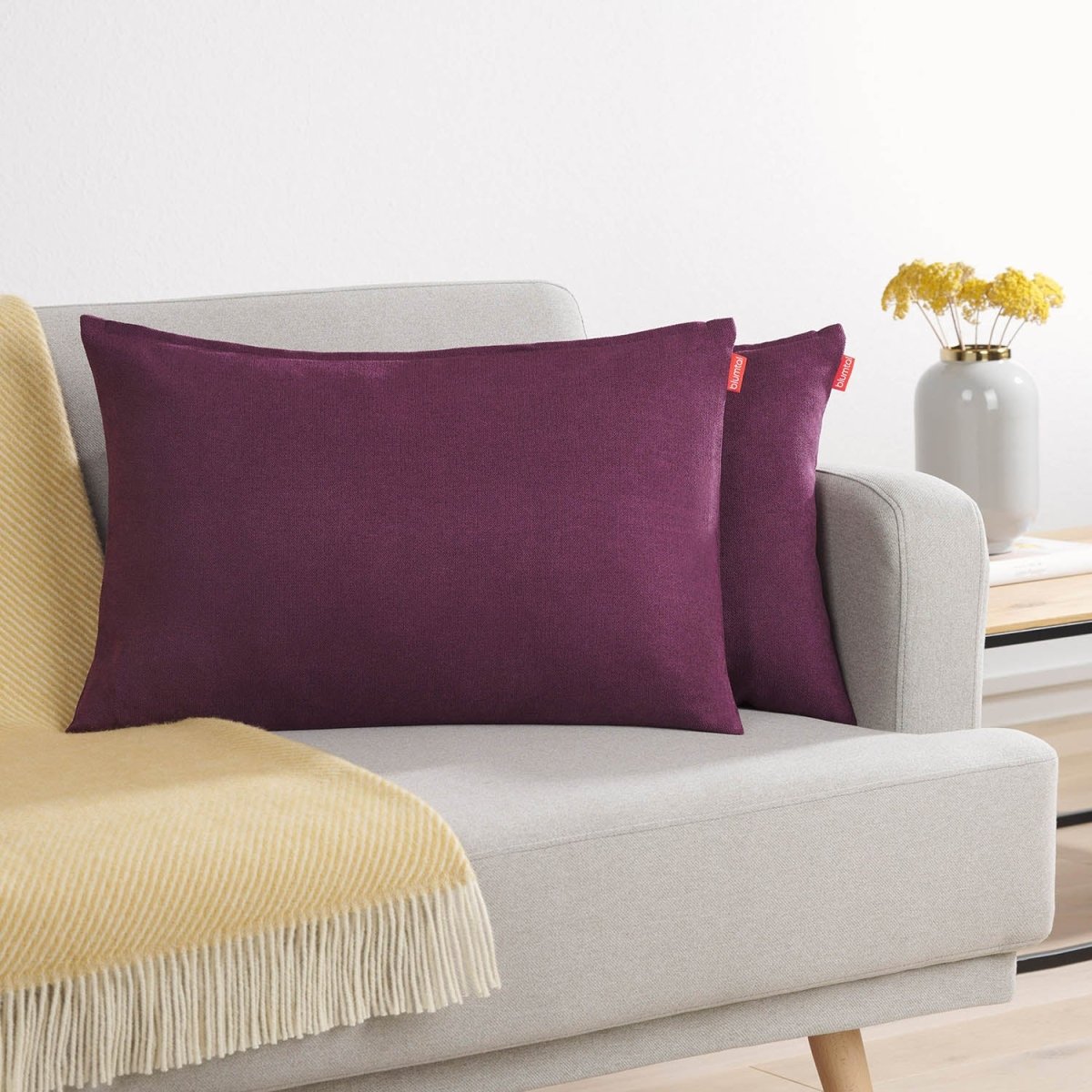 KISSENBEZUG Alicia - Chenille, im 2er Set -