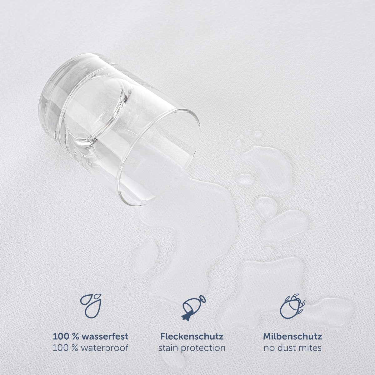 KISSENBEZUG, Wasserdicht, aus Baumwolle, mit Reißverschluss -