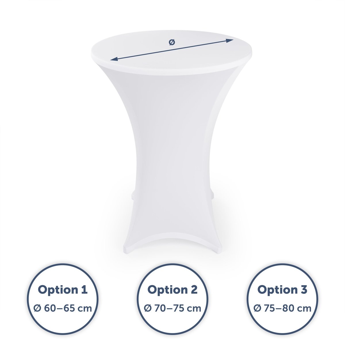 STEHTISCH BEZUG - Oeko - TEX Zertifiziert -