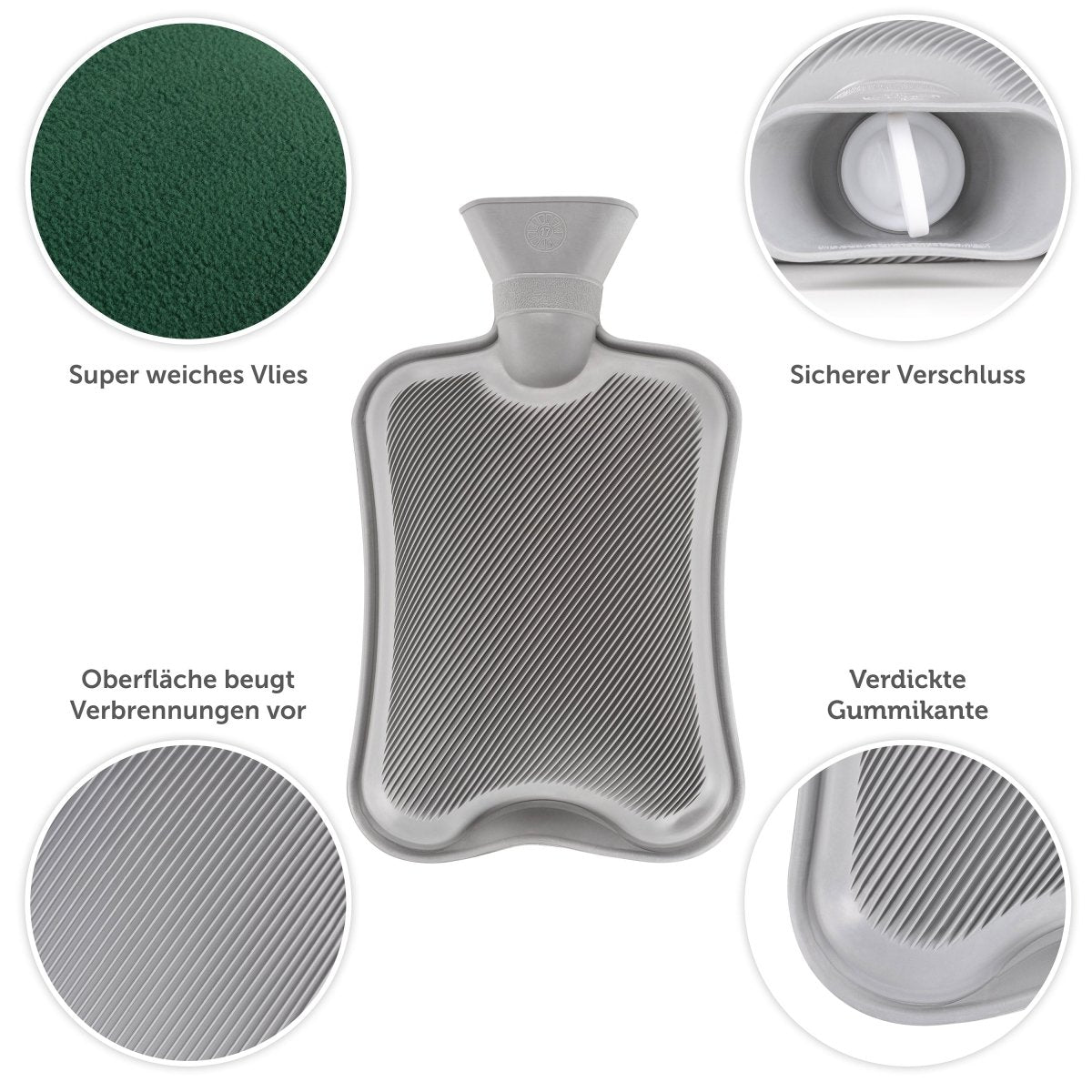 WÄRMFLASCHE Santi - Polar Fleece -