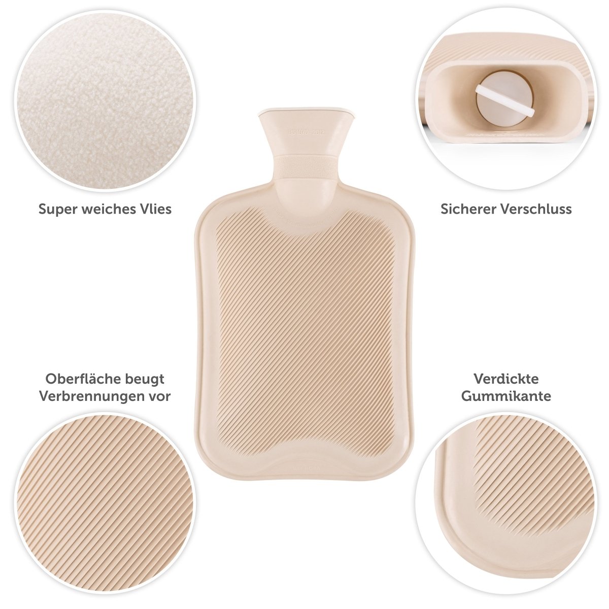 WÄRMFLASCHE Santi - Polar Fleece -