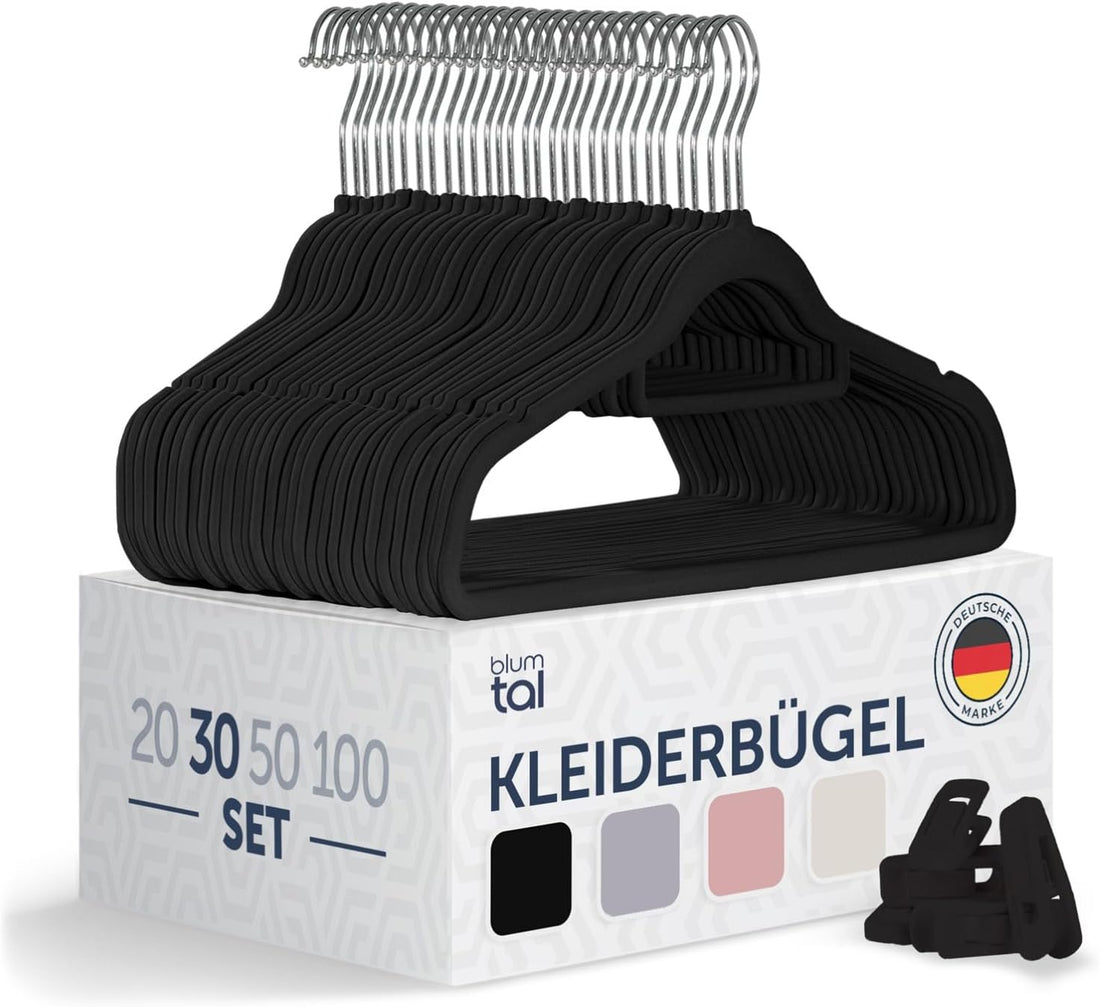 KLEIDERBÜGEL mit Samtbezug