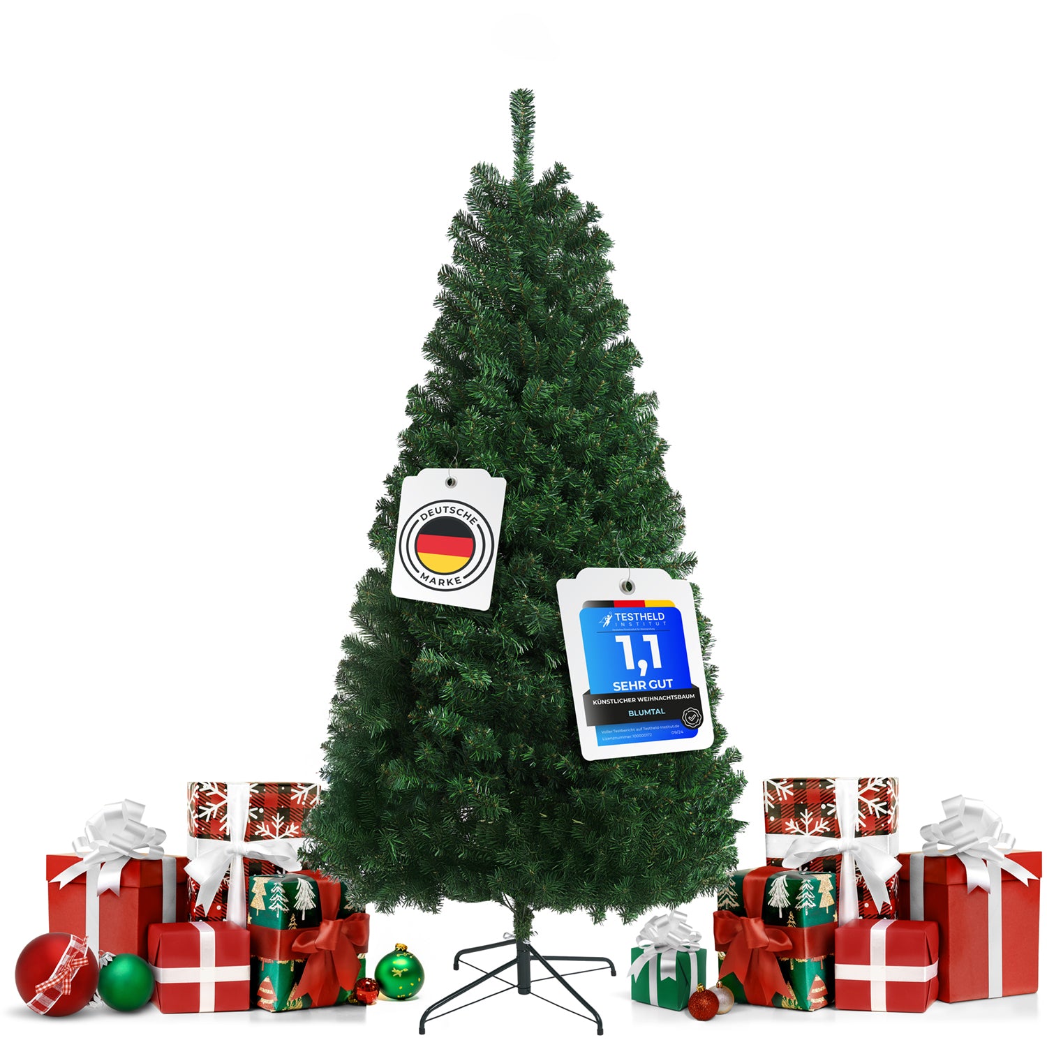 WEIHNACHTSBAUM - künstlich mit naturgetreuen PVC-Nadeln