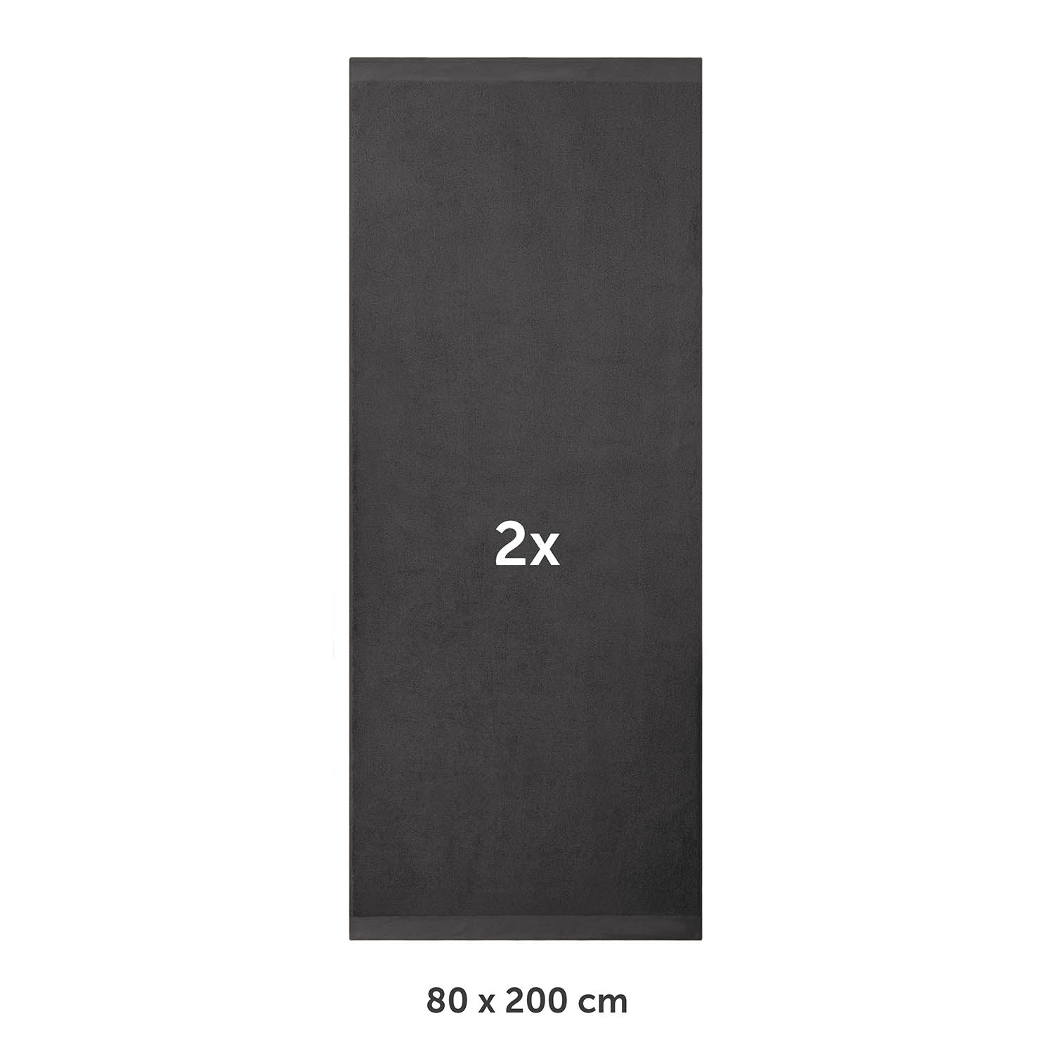 FROTTEE-SAUNATUCH Set – 2 Stück (80x200cm)