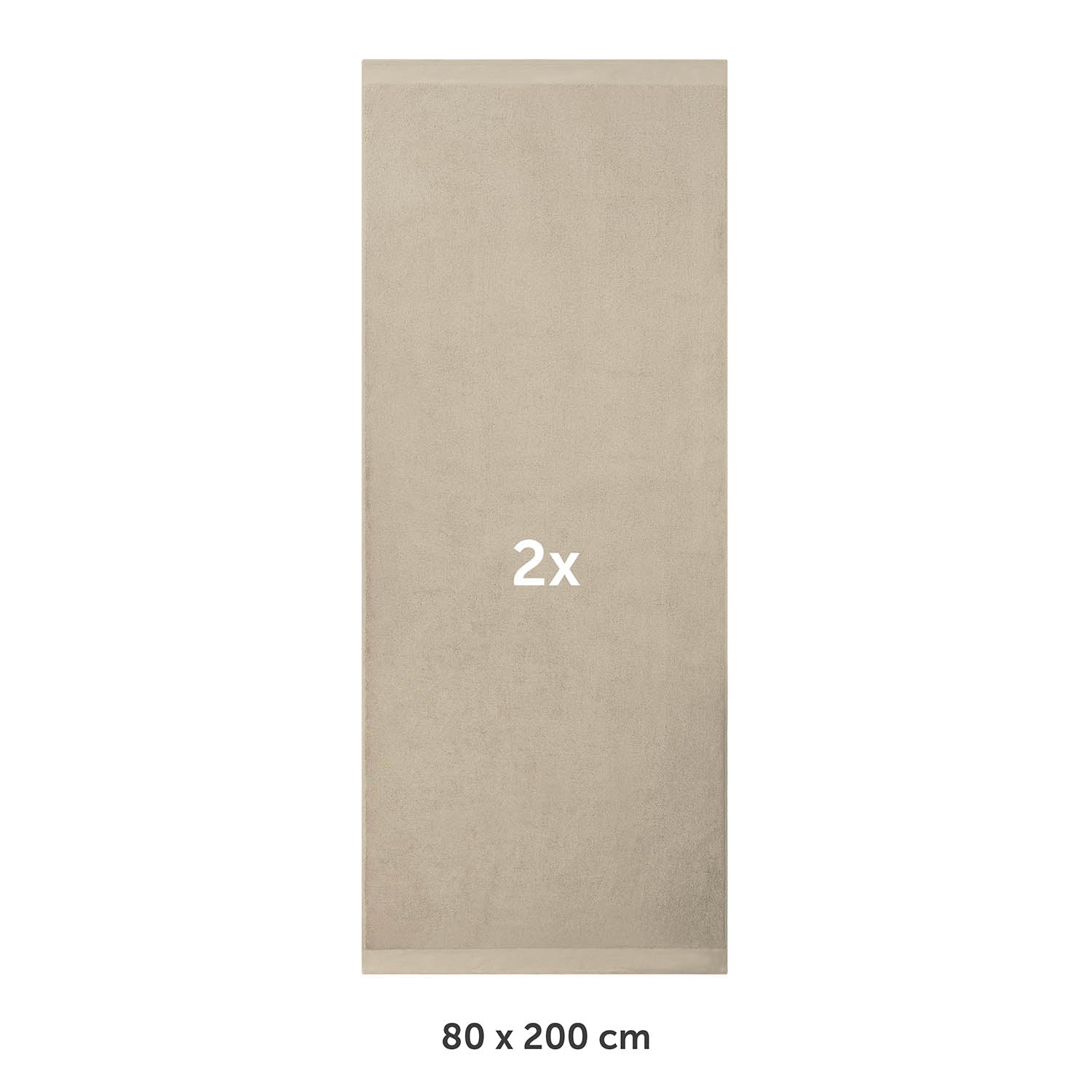 FROTTEE-SAUNATUCH Set – 2 Stück (80x200cm)