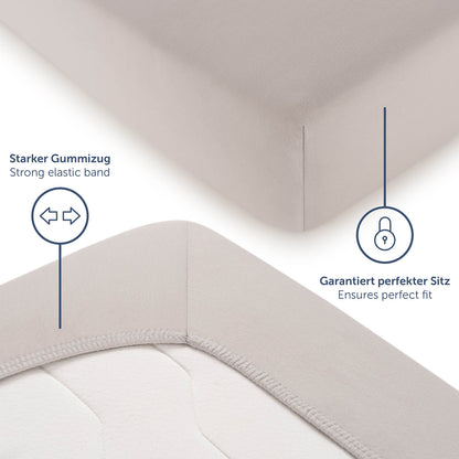 Standard Spannbettlaken aus Baumwolle, Oekotex zertifiziert, 180x200cm