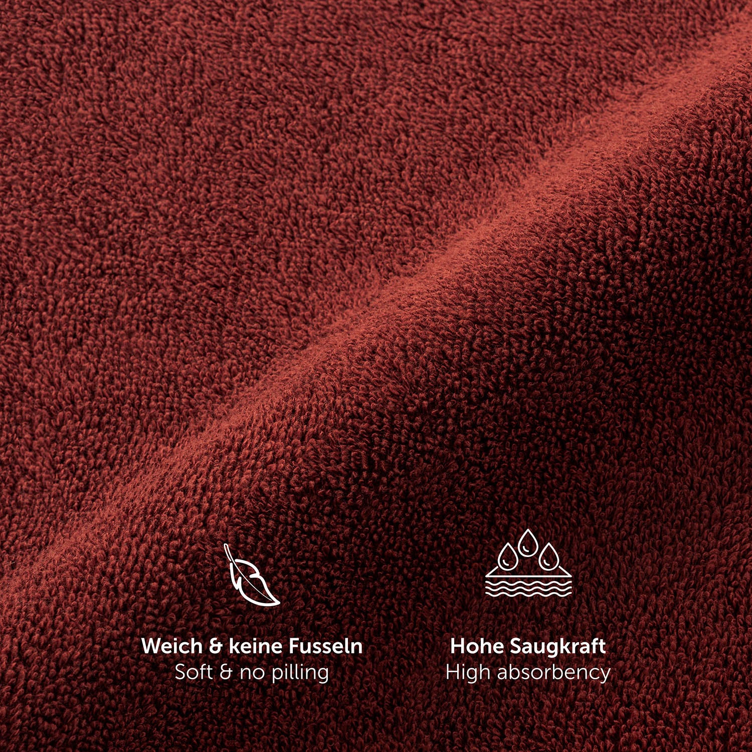 FROTTEE-HANDTUCH Set – 10-teilig (2 Badetücher, 4 Handtücher, 2 Gästehandtücher, 2 Waschlappen)
