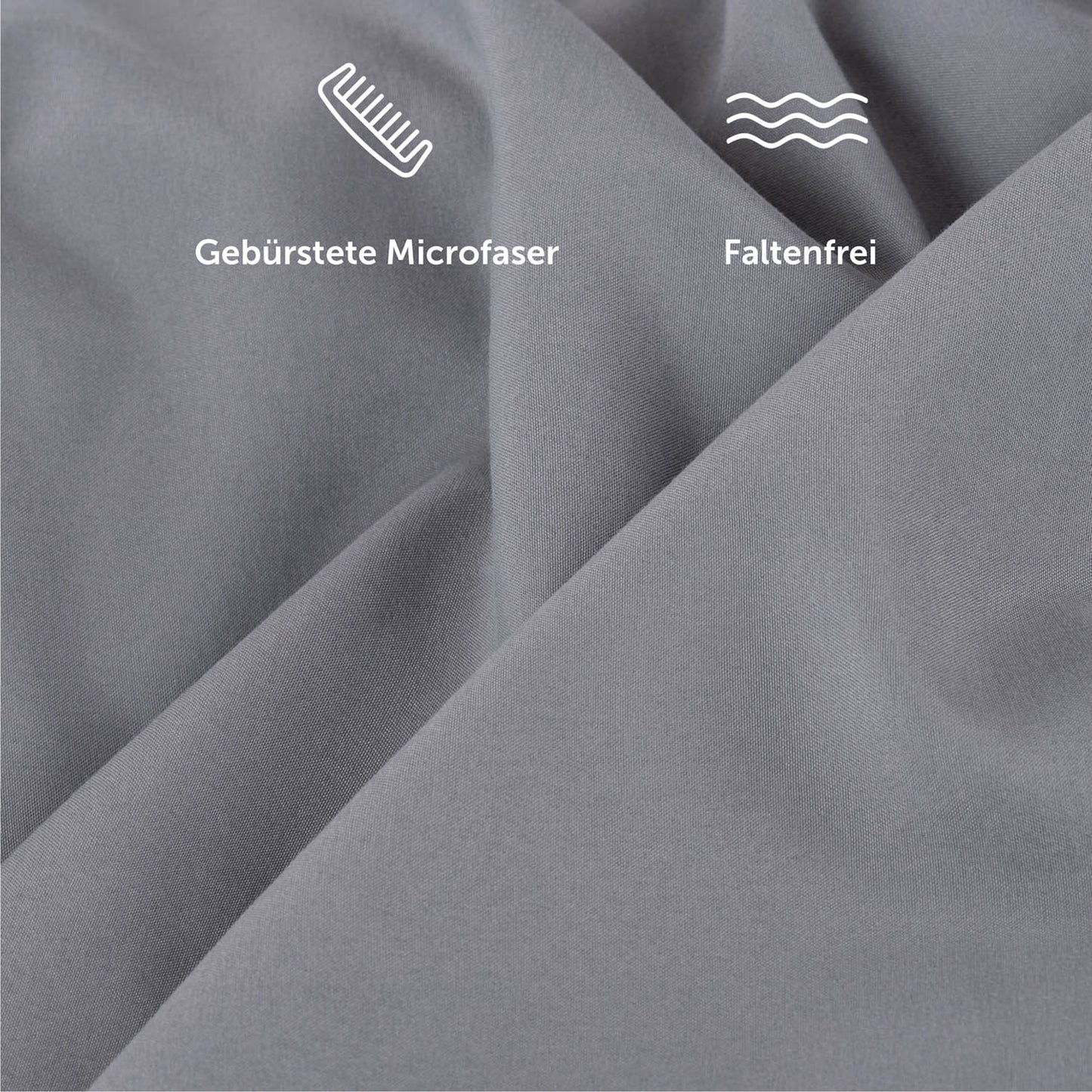 Bettbezug Set aus Mikrofaser - Superweich, Oekotex Zertifiziert, 200x220cm