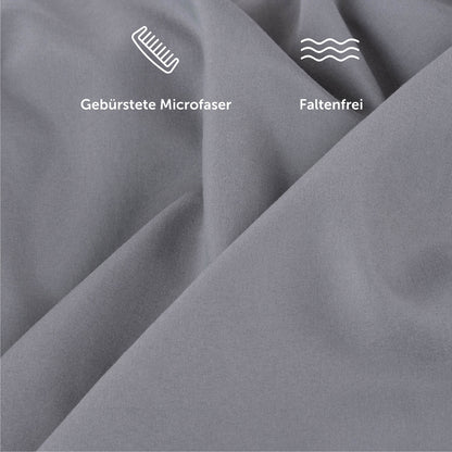 Bettbezug Set aus Mikrofaser - Superweich, Oekotex Zertifiziert, 155x200cm