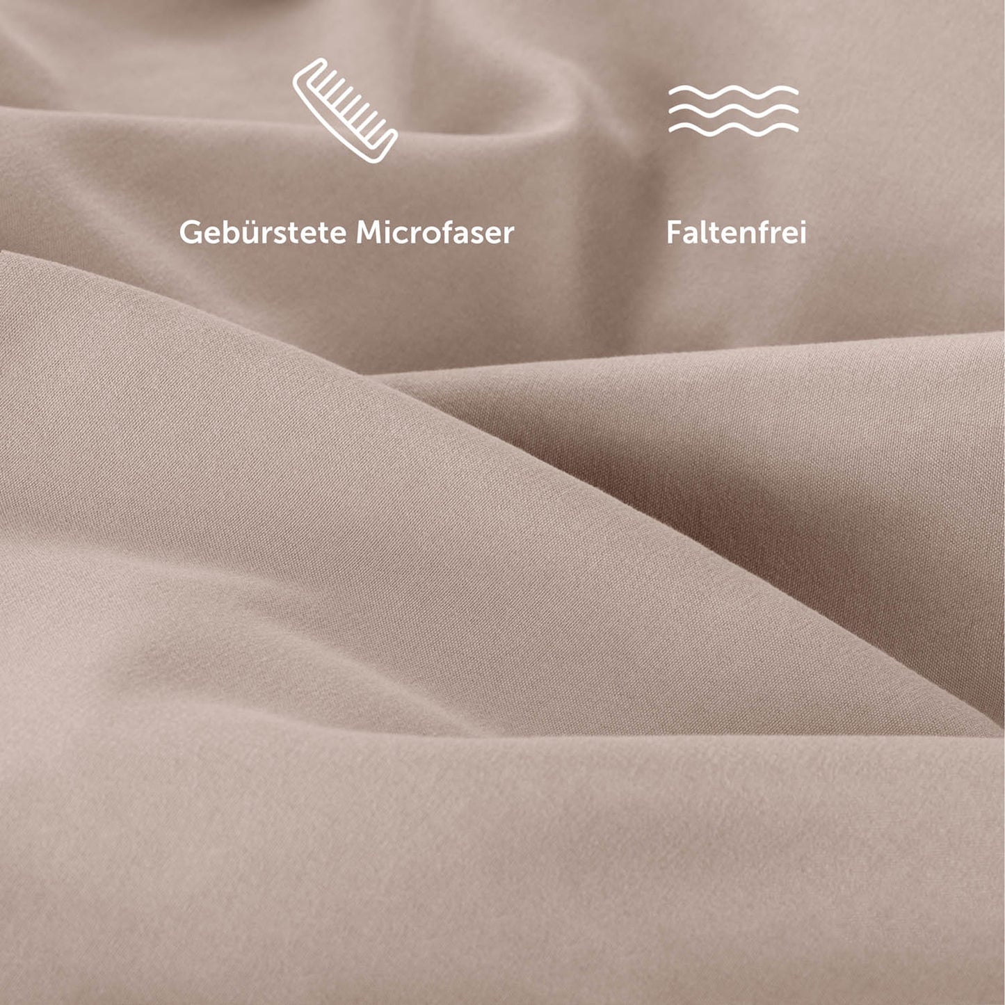 Bettbezug Set aus Mikrofaser - Superweich, Oekotex Zertifiziert, 155x200cm