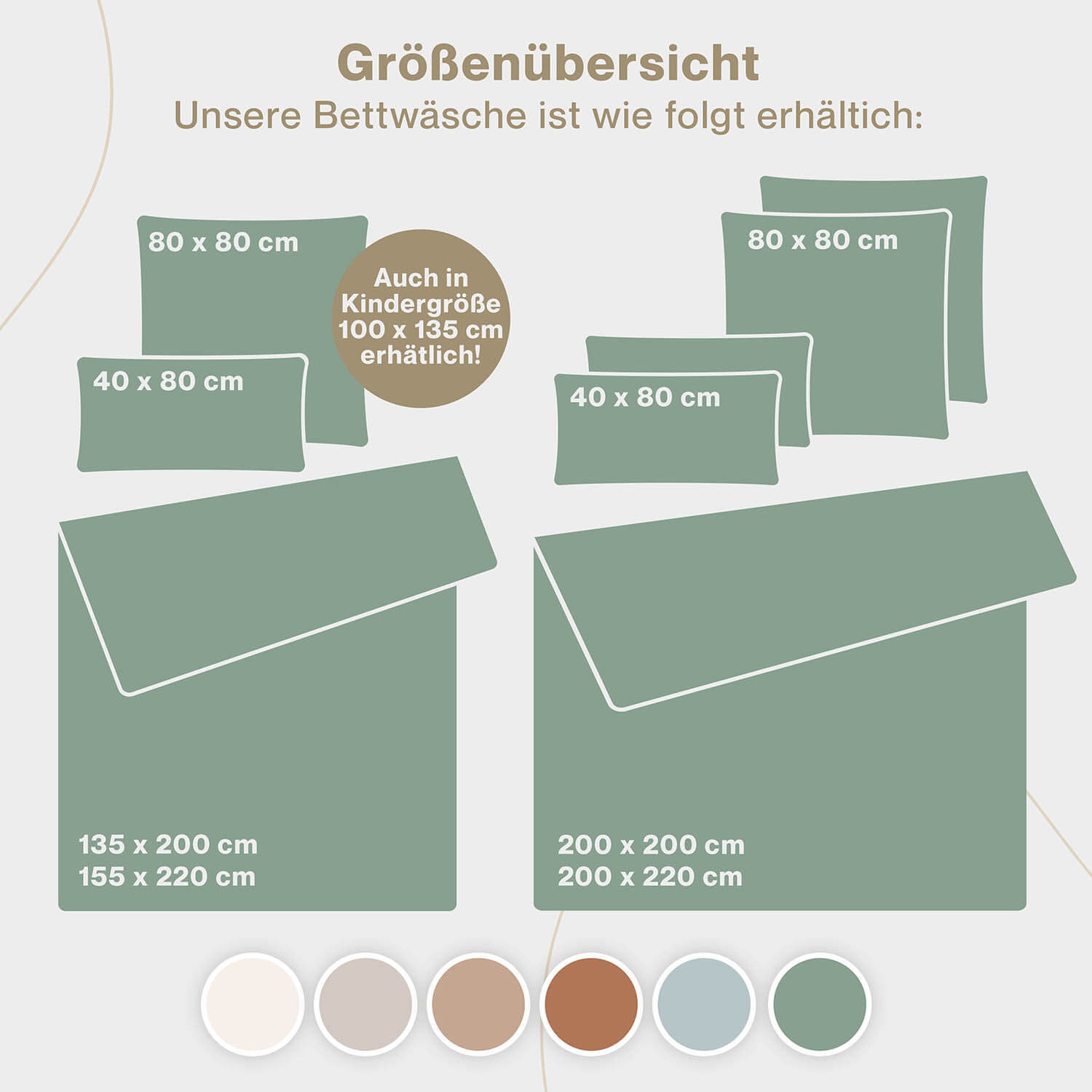 Musselin BETTWÄSCHE Vili aus Baumwolle, Oeko-Tex Zertifiziert