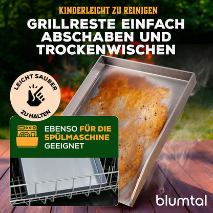PLANCHA GRILLPLATTE TORSTEN im Set - inkl. Spachtel &amp; Ölflasche