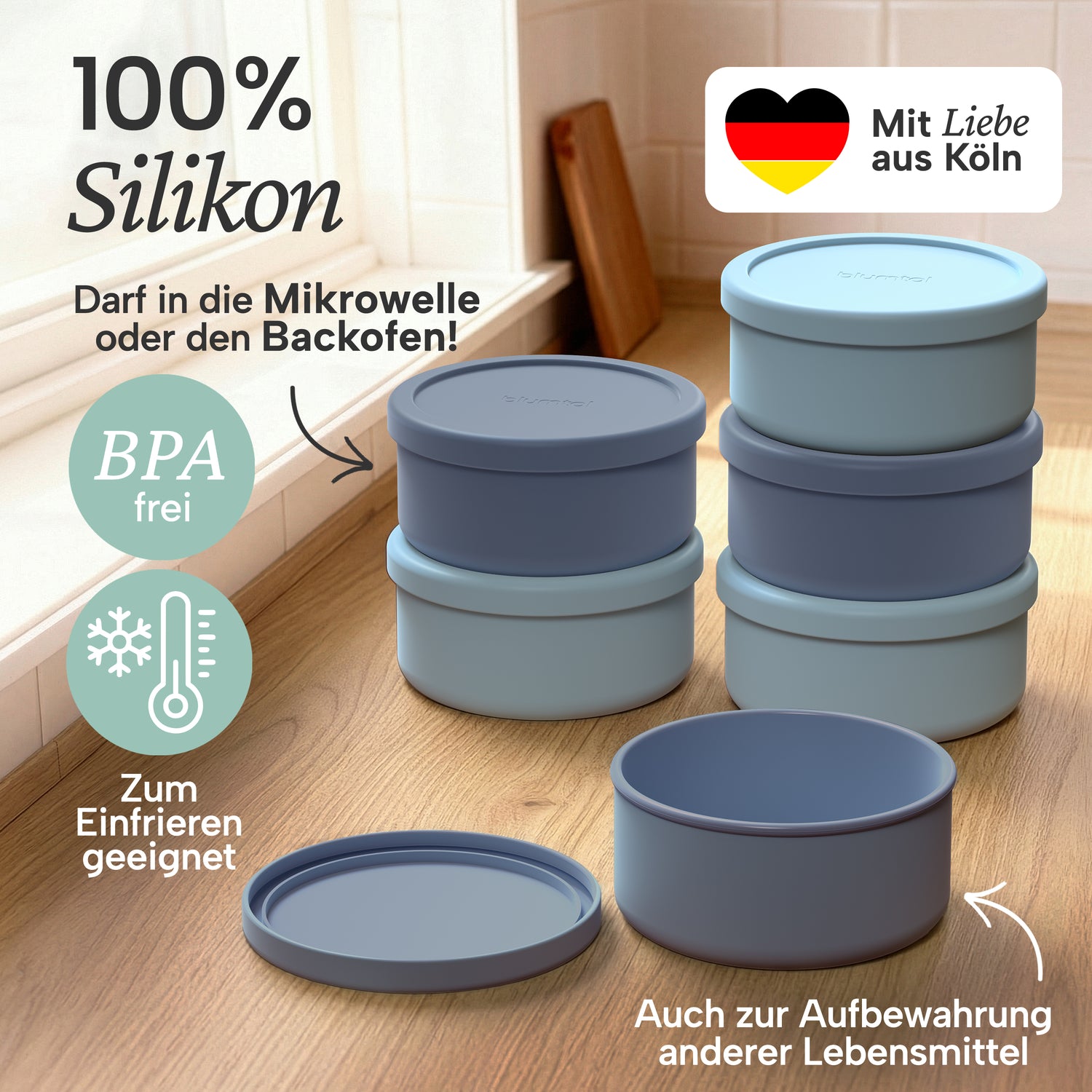 PIZZA DOUGH FAERGIK - Pizzaballenbox mit Deckel