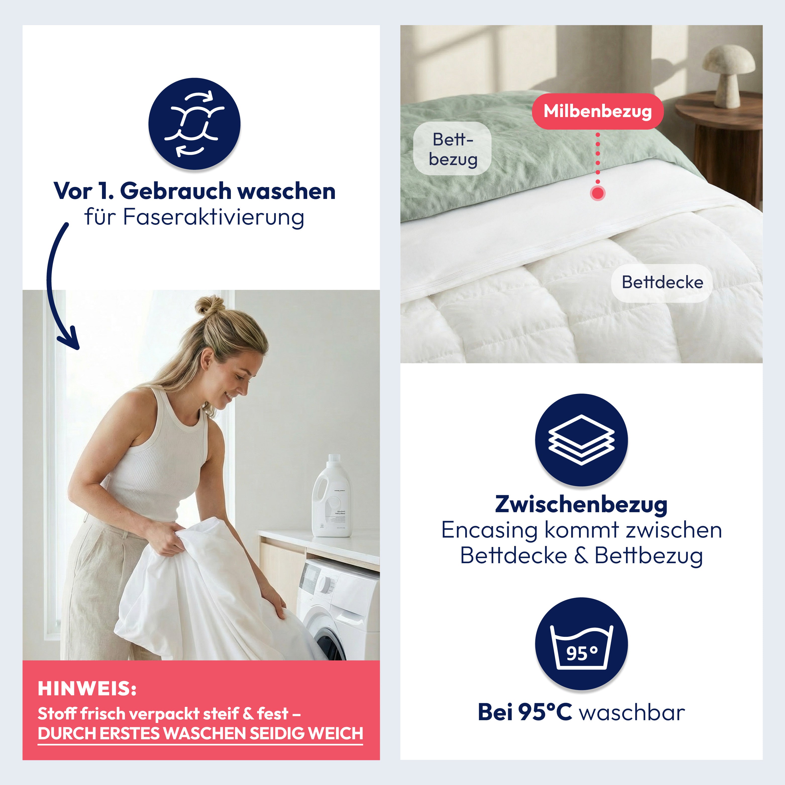 MILBENBEZUG HENRIKSDAL FÜR MATRATZEN - Dermatest Geürüft