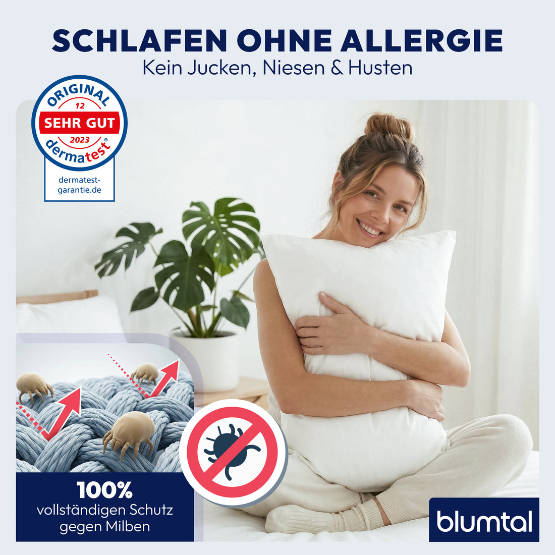 MILBENBEZUG FÜR KISSEN - Dermatest geprüft