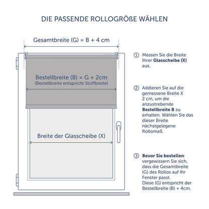 VERDUNKLUNGSROLLO Oscar - Klemmfix Rollo ohne Bohren