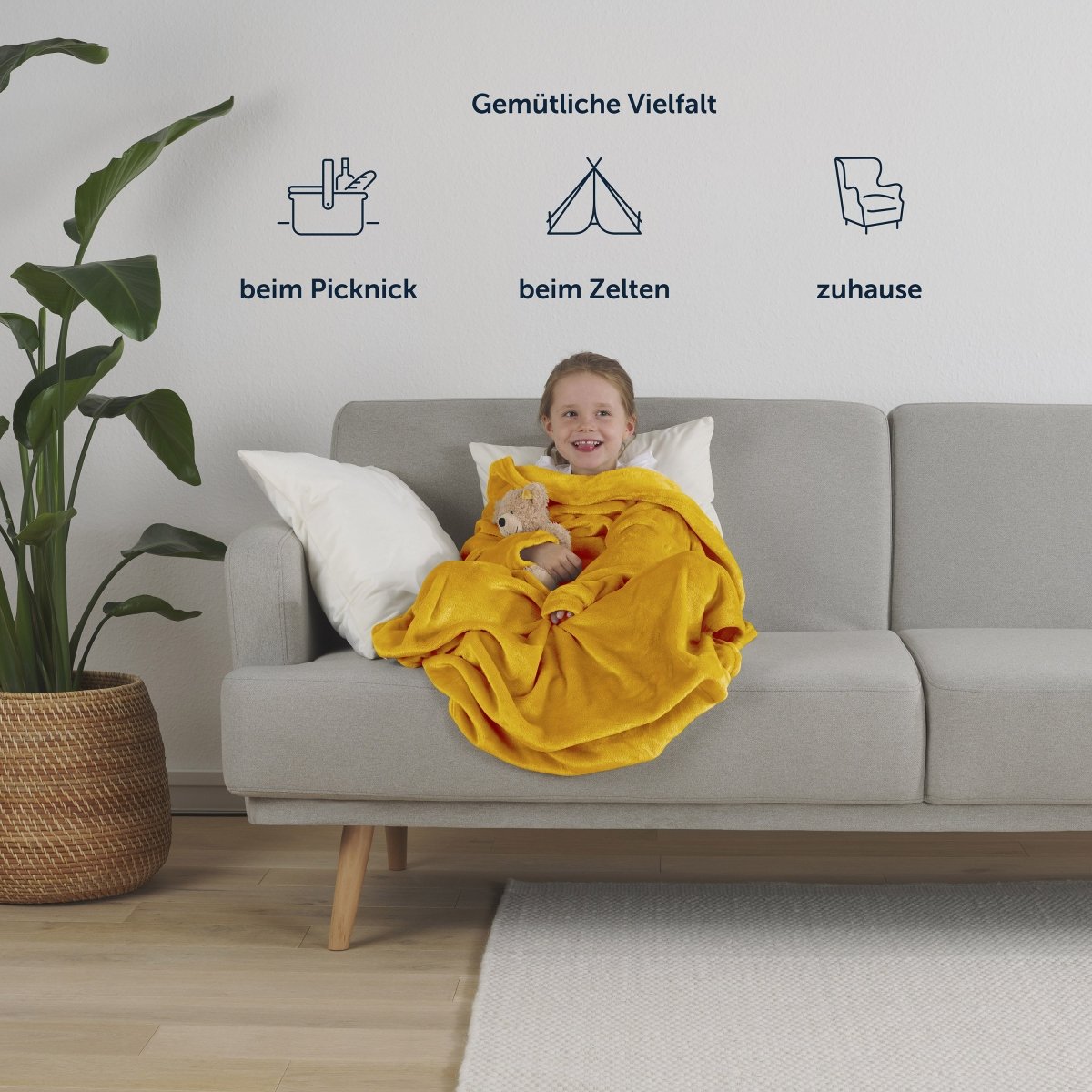 Ärmeldecke Kinder 90x105cm - OEKO-TEX zertifiziert-