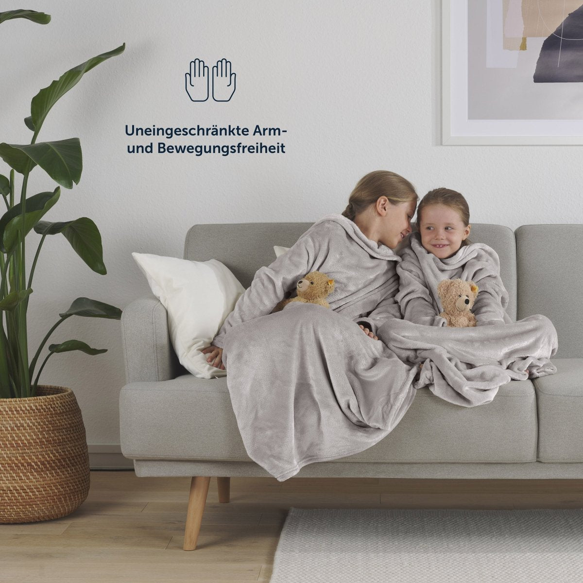 Ärmeldecke Kinder 90x105cm - OEKO-TEX zertifiziert-