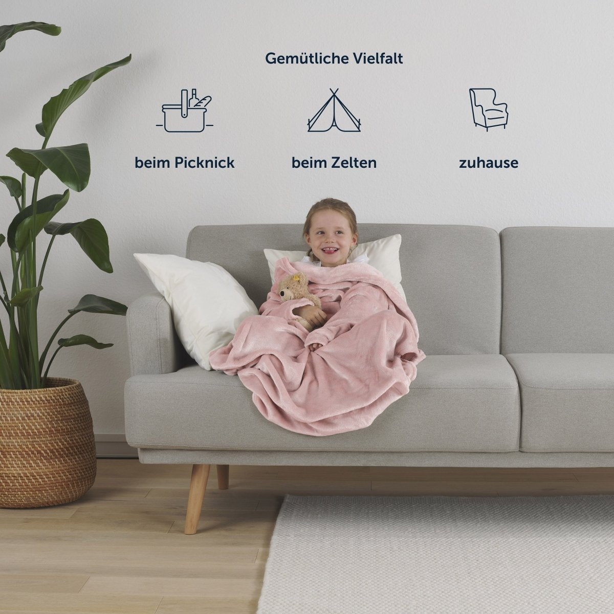 Ärmeldecke Kinder 90x105cm - OEKO-TEX zertifiziert-