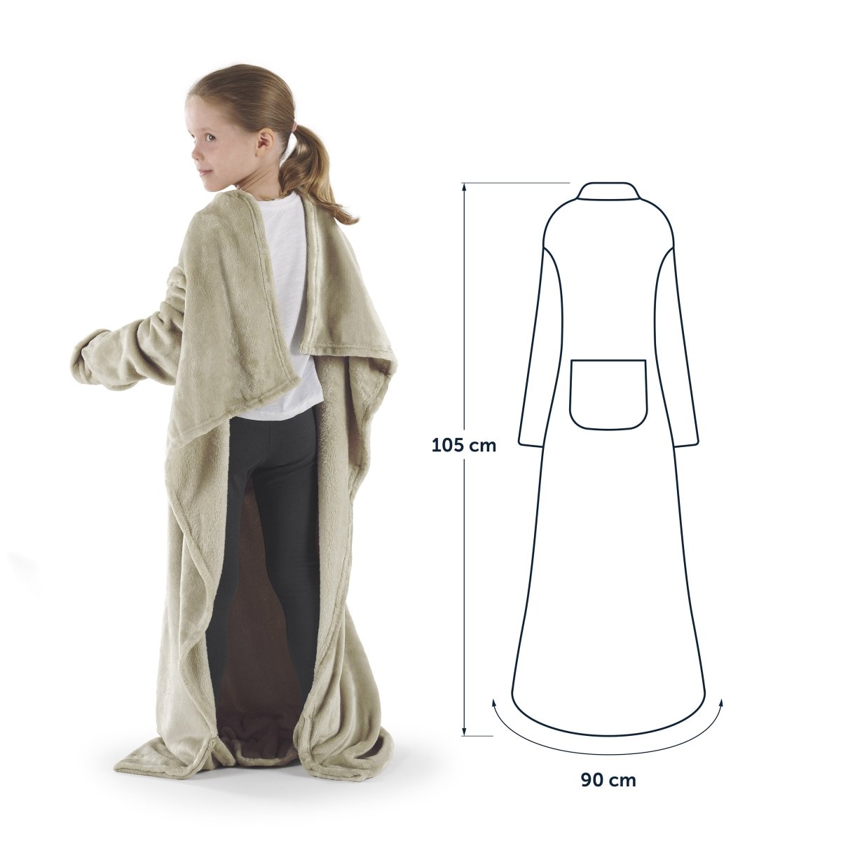 Ärmeldecke Kinder 90x105cm - OEKO-TEX zertifiziert-