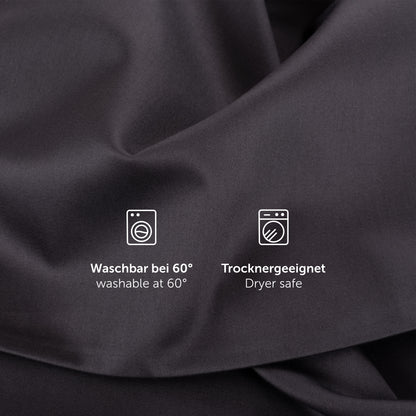 Premium Kissenbezug aus Mako Satin Baumwolle, Superweicher Kopfkissenbezug