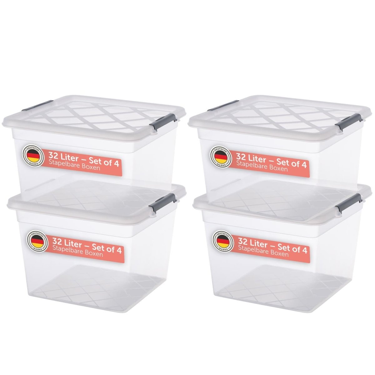 AUFBEWAHRUNGSBOX Magni mit Verschlussclips - 