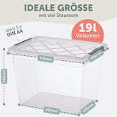 AUFBEWAHRUNGSBOX Magni mit Verschlussclips - 
