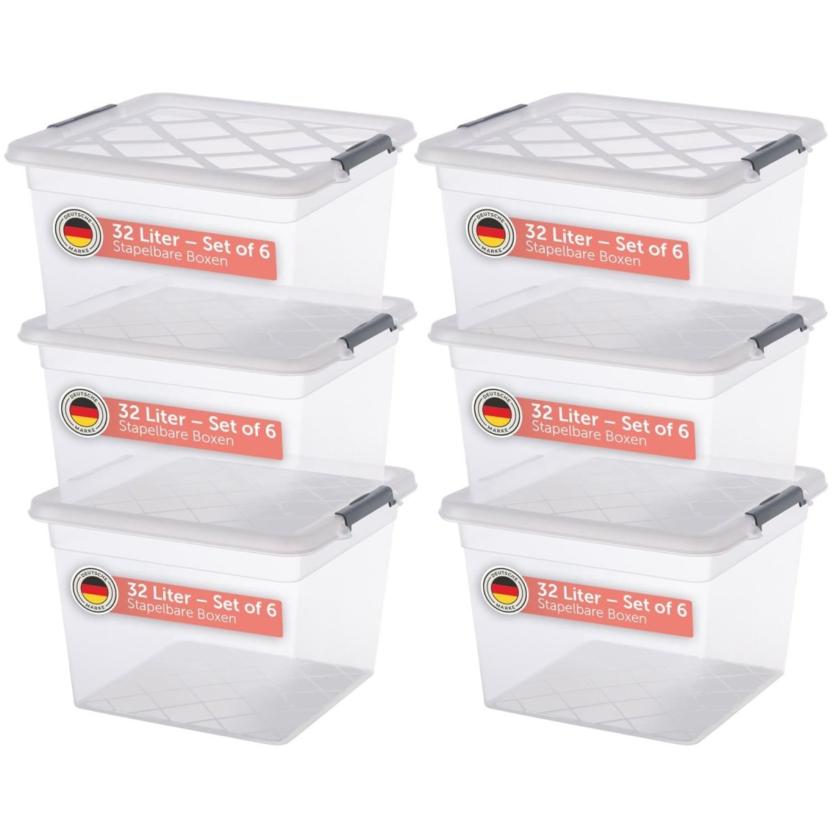 AUFBEWAHRUNGSBOX Magni mit Verschlussclips - 