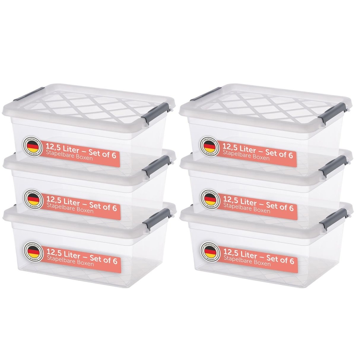 AUFBEWAHRUNGSBOX Magni mit Verschlussclips - 