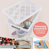 AUFBEWAHRUNGSBOX Magni mit Verschlussclips - 