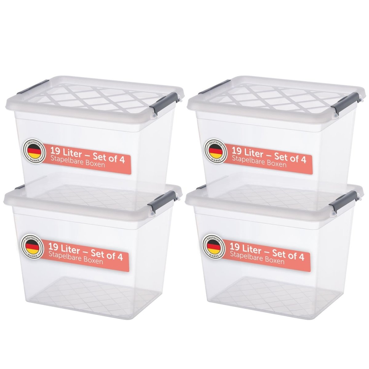 AUFBEWAHRUNGSBOX Magni mit Verschlussclips - 