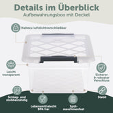 AUFBEWAHRUNGSBOX Magni mit Verschlussclips - 