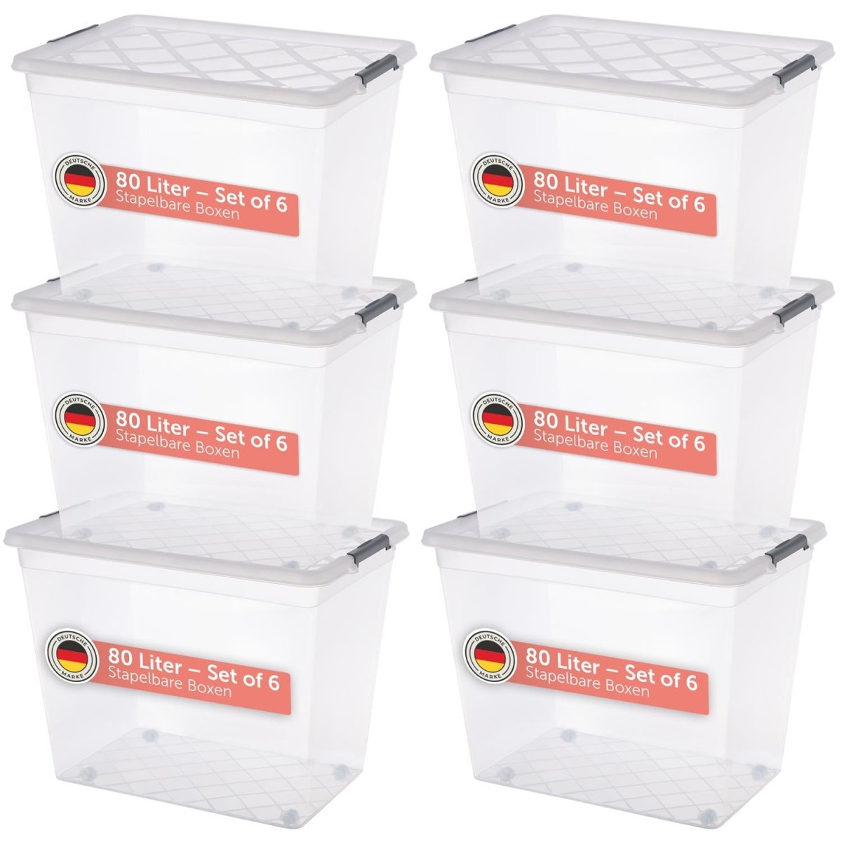 AUFBEWAHRUNGSBOX Magni mit Verschlussclips - 