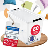 AUFBEWAHRUNGSBOXEN OLLE mit Deckel - Stapelbar & Robust - BPA - Frei & Lebensmittelecht - 