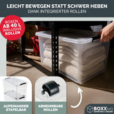 AUFBEWAHRUNGSBOXEN OLLE mit Deckel - Stapelbar & Robust - BPA - Frei & Lebensmittelecht - 