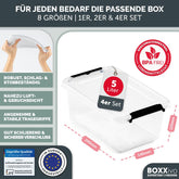AUFBEWAHRUNGSBOXEN OLLE mit Deckel - Stapelbar & Robust - BPA - Frei & Lebensmittelecht - 