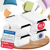 AUFBEWAHRUNGSBOXEN OLLE mit Deckel - Stapelbar & Robust - BPA - Frei & Lebensmittelecht - 