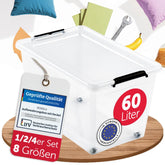 AUFBEWAHRUNGSBOXEN OLLE mit Deckel - Stapelbar & Robust - BPA - Frei & Lebensmittelecht - 