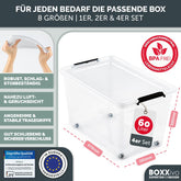 AUFBEWAHRUNGSBOXEN OLLE mit Deckel - Stapelbar & Robust - BPA - Frei & Lebensmittelecht - 