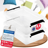 AUFBEWAHRUNGSBOXEN OLLE mit Deckel - Stapelbar & Robust - BPA - Frei & Lebensmittelecht - 