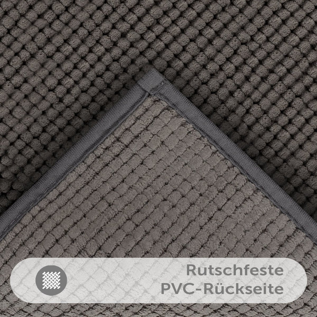 BADEMATTE Chenille rutschfest - 