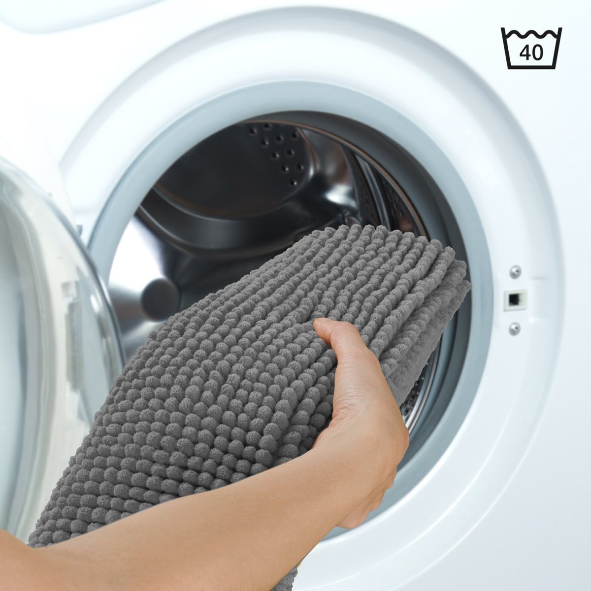 BADEMATTE Chenille rutschfest - 