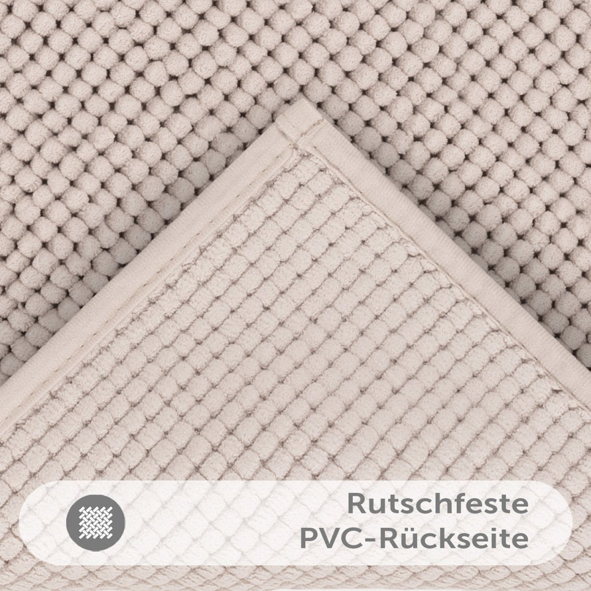 BADEMATTE Chenille rutschfest - 