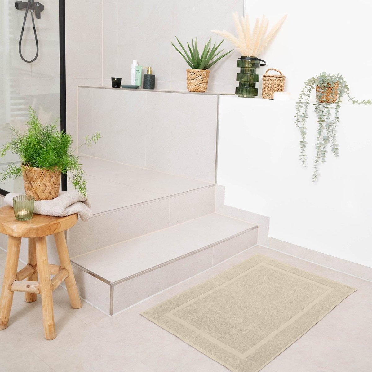 Badvorleger Terry 50x80 cm im 2er Set - 100% Baumwolle-