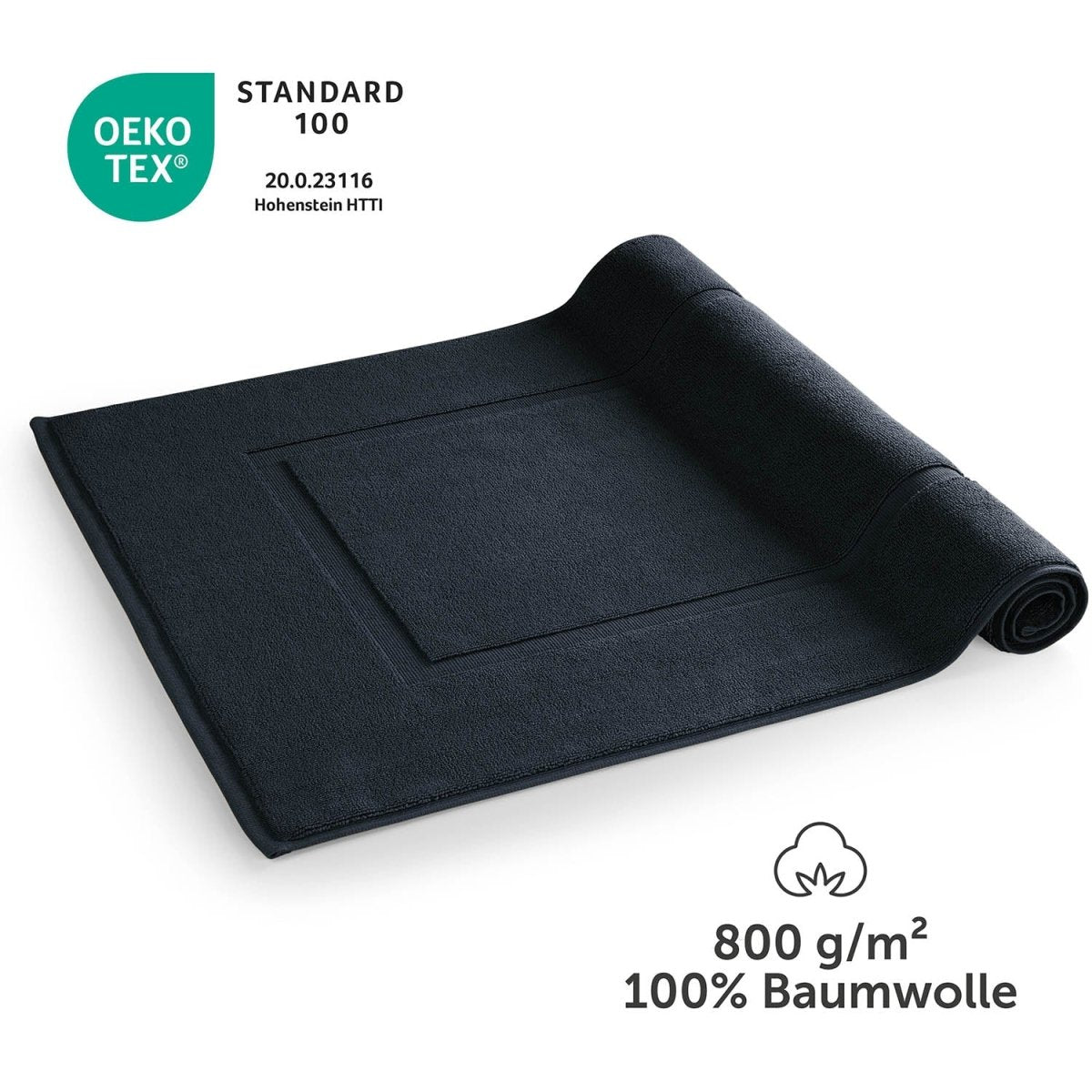 Badvorleger Terry 50x80 cm im 2er Set - 100% Baumwolle-